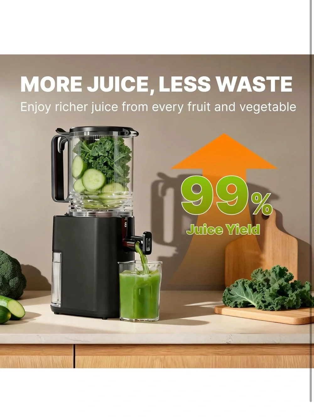 Cold press juicer 5.5 inch wide feed chute juicer extractor machine